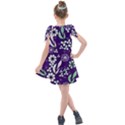 Floral blue pattern  Kids  Tie Up Tunic Dress View2