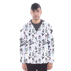 Winter Story Patern Men s Hooded Windbreaker by MintanArt