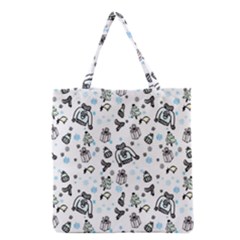 Winter Story Patern Grocery Tote Bag by MintanArt