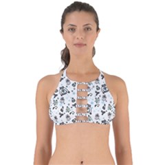 Winter Story Patern Perfectly Cut Out Bikini Top by MintanArt