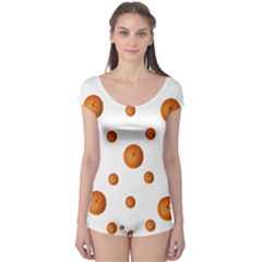 Tangerines Photo Motif Pattern Design Boyleg Leotard 