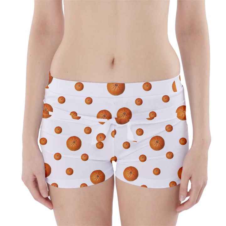 Tangerines Photo Motif Pattern Design Boyleg Bikini Wrap Bottoms