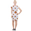 Tangerines Photo Motif Pattern Design Cap Sleeve Bodycon Dress View2