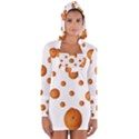 Tangerines Photo Motif Pattern Design Long Sleeve Hooded T-shirt View1