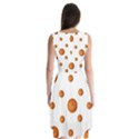 Tangerines Photo Motif Pattern Design Sleeveless Chiffon Dress   View2