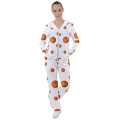 Tangerines Photo Motif Pattern Design Women s Tracksuit by dflcprintsclothing