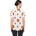 Tangerines Photo Motif Pattern Design Women s Short Sleeve Shirt View2