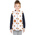 Tangerines Photo Motif Pattern Design Kids  Hooded Puffer Vest View1