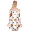 Tangerines Photo Motif Pattern Design Cutout Spaghetti Strap Chiffon Dress View2