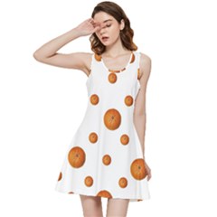 Tangerines Photo Motif Pattern Design Inside Out Racerback Dress