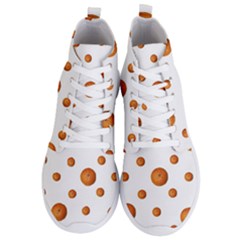 Tangerines Photo Motif Pattern Design Men s Lightweight High Top Sneakers