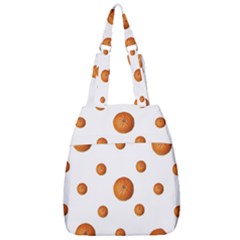 Tangerines Photo Motif Pattern Design Center Zip Backpack by dflcprintsclothing