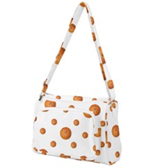 Tangerines Photo Motif Pattern Design Front Pocket Crossbody Bag