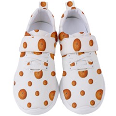 Tangerines Photo Motif Pattern Design Women s Velcro Strap Shoes