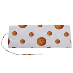 Tangerines Photo Motif Pattern Design Roll Up Canvas Pencil Holder (S)