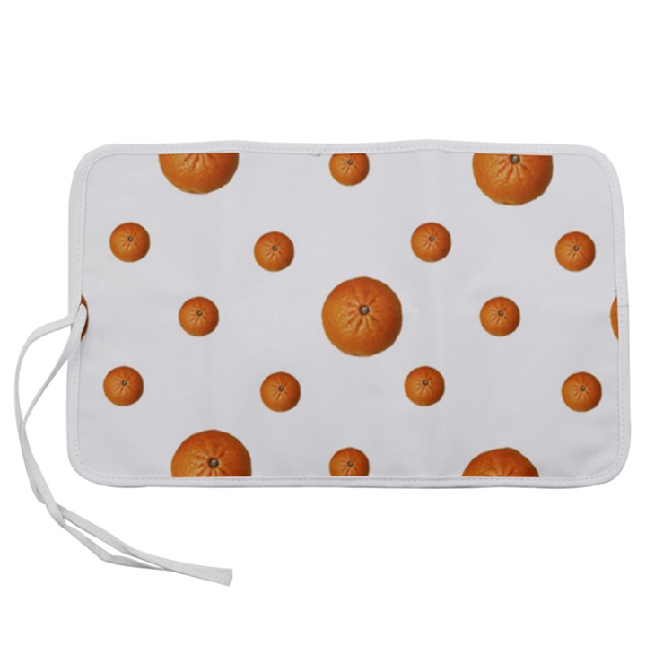 Tangerines Photo Motif Pattern Design Pen Storage Case (S)