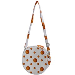 Tangerines Photo Motif Pattern Design Crossbody Circle Bag