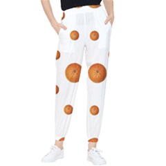 Tangerines Photo Motif Pattern Design Tapered Pants