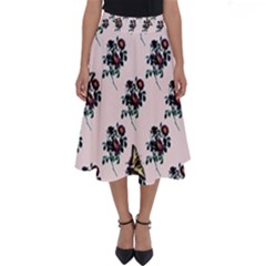 Rose Damour - Pink - By Larenard Perfect Length Midi Skirt by LaRenard