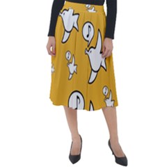 Whistling Sparrow - By Larenard Classic Velour Midi Skirt  by LaRenard