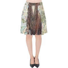 King Of The Forest - By Larenard Velvet High Waist Skirt by LaRenard