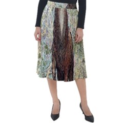 King Of The Forest - By Larenard Classic Velour Midi Skirt  by LaRenard