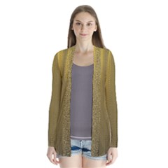 Golden Drape Collar Cardigan