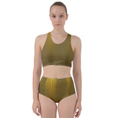 Golden Racer Back Bikini Set