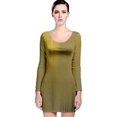 Golden Long Sleeve Velvet Bodycon Dress