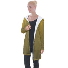 Golden Longline Hooded Cardigan