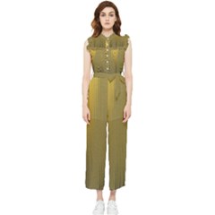 Golden Women s Frill Top Jumpsuit