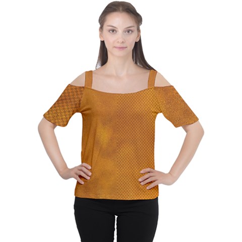 Golden Slumber Cutout Shoulder Tee by impacteesstreetweargold