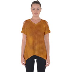 Golden Slumber Cut Out Side Drop Tee by impacteesstreetweargold