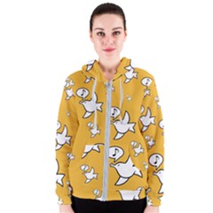 Whistling Sparrow - by LaRenard Women s Zipper Hoodie