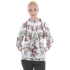 Lady Of The Flowers - By Larenard Women s Hooded Pullover by LaRenard