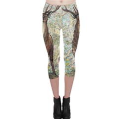 King Of The Forest - By Larenard Capri Leggings  by LaRenard