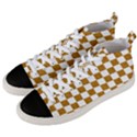 Checkerboard Gold Men s Mid-Top Canvas Sneakers View2