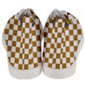 Checkerboard Gold Men s Mid-Top Canvas Sneakers View4