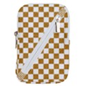 Checkerboard Gold Belt Pouch Bag (Large) View1