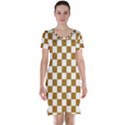 Checkerboard Gold Short Sleeve Nightdress View1