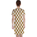 Checkerboard Gold Short Sleeve Nightdress View2