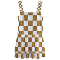 Checkerboard Gold Kids  Layered Skirt Swimsuit by impacteesstreetweargold