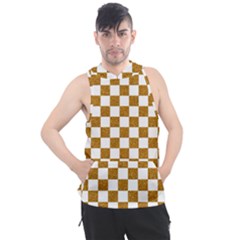 Checkerboard Gold Men s Sleeveless Hoodie by impacteesstreetweargold