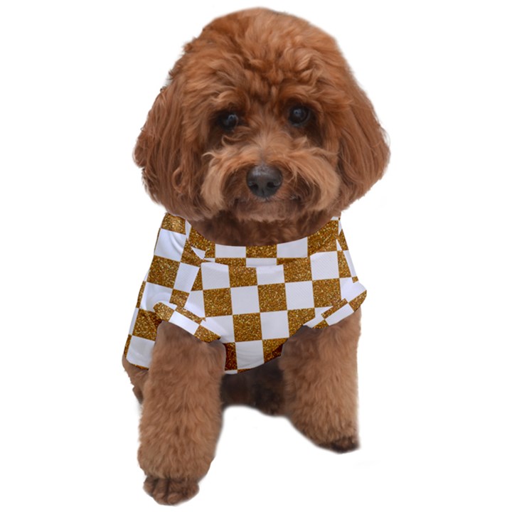 Checkerboard Gold Dog T-Shirt