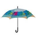 Illustrations Fish Sea Summer Colorful Rainbow Hook Handle Umbrellas (Large) View3