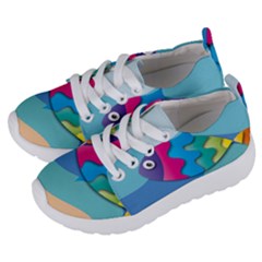 Illustrations Fish Sea Summer Colorful Rainbow Kids  Lightweight Sports Shoes