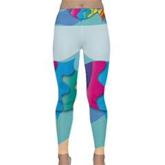 Illustrations Fish Sea Summer Colorful Rainbow Lightweight Velour Classic Yoga Leggings by HermanTelo