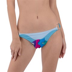 Illustrations Fish Sea Summer Colorful Rainbow Ring Detail Bikini Bottom