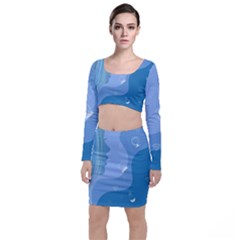 Online Woman Beauty Blue Top And Skirt Sets