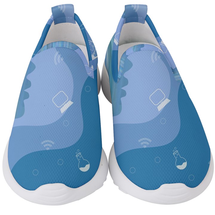 Online Woman Beauty Blue Kids  Slip On Sneakers